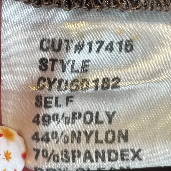 Tadashi Brown Taffeta Ruched Rhinestone Buttons Long Sleeve Formal Blouse 4 - Picture 9 of 11